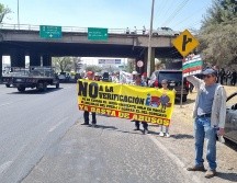 Los manifestantes estuvieron por más de dos horas en carretera a Chapala y Periférico. EL INFORMADOR/E. Gómez