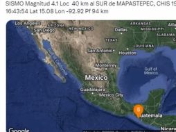 No se han reportado daños ni víctimas hasta el momento. ESPECIAL