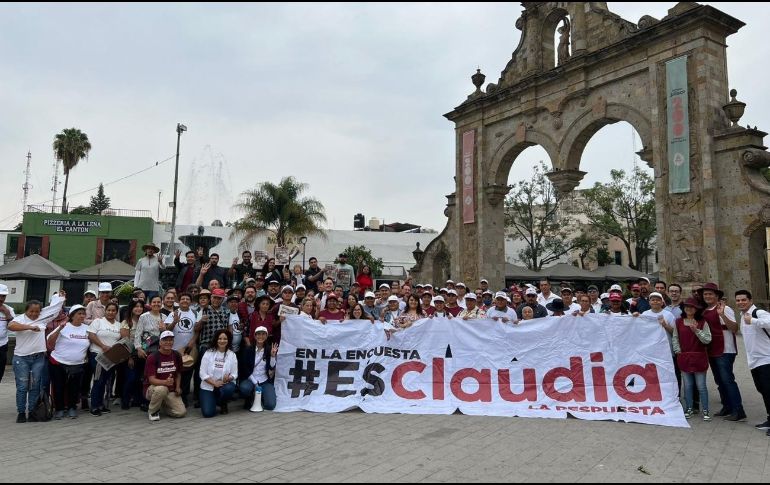 Líderes y seguidores se reunieron en Guadalajara y Zapopan para apoyar a Claudia Sheinbaum. ESPECIAL