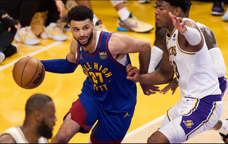 Jamal Murray colaboró en la victoria anotando 37 puntos EFE/A. Dinner