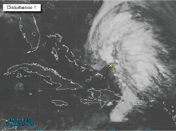 Se esperan en el suroeste del Atlántico aguaceros y algunas tormentas eléctricas asociadas con el fenómeno. ESPECIAL/NHC