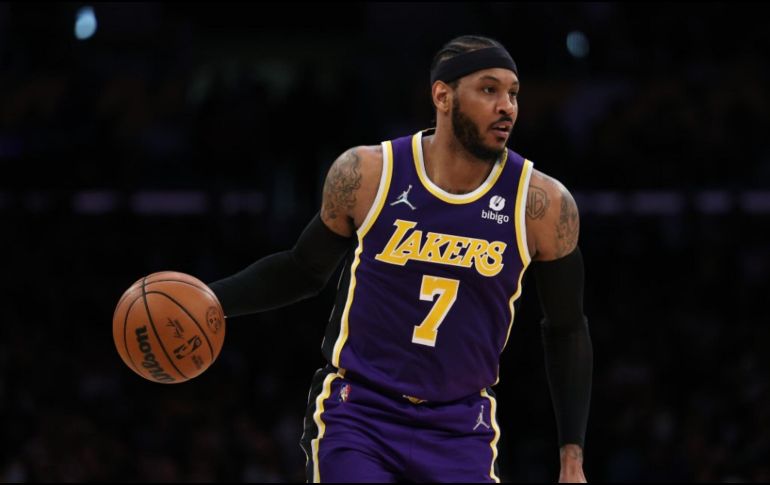 A lo largo de 20 temporadas en la NBA, Carmelo Anthony acumuló 28 mil 289 puntos, con una media de 22.5 por partido, además de siete mil 808 rebotes y tres mil 422 asistencias. AFP / ARCHIVO