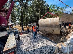 En el Parque San Rafael se lleva a cabo la instalación de un colector pluvial. EL INFORMADOR/ A. NAVARRO