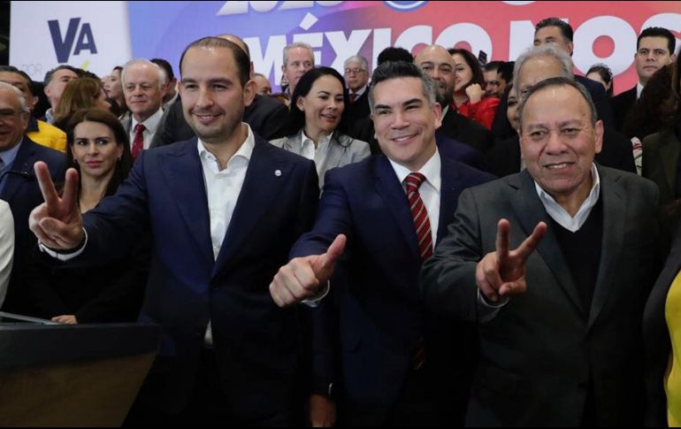 Marko Cortés propuso que el registro de candidatos de la Alianza PRI-PAN-PRD sea sustentado por firmas ciudadanas. SUN/Archivo