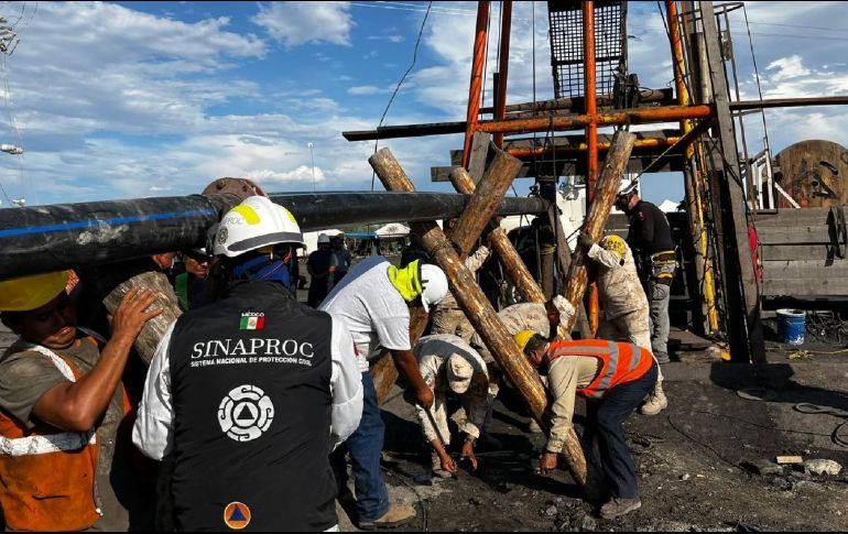 En El Pinabete quedaron atrapados 10 mineros el año pasado. ESPECIAL