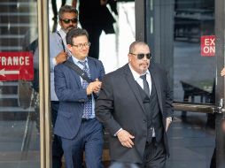 Saldana asistió a una conferencia de prensa con el fiscal George Gascón en la que se anunció su exoneración el jueves. AP/Los Angeles County District Attorney's Office