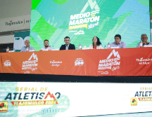 Autoridades dan a conocer información del Medio Maratón Tlajomulco 2023. EL INFORMADOR/ ERNESTO GÓMEZ