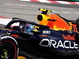 “Checo” Pérez logró un tiempo en su segunda vuelta de 1:12.462 milésimas llegando en séptima posición. AP / L. Bruno