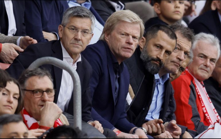 Presidente Herbert Hainer junto al ex CEO Oliver Khan y ex director deportivo Hasan Salihamidzic. EFE