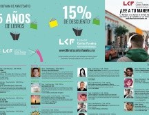 El programa por los cinco años de la librería. ESPECIAL