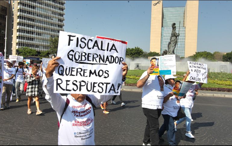 Familiares y amigos de los desaparecidos salieron a las calles de nuevo. EL INFORMADOR/A. Camacho