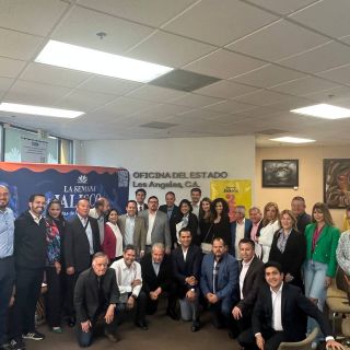 Clemente Castañeda se reúne con jaliscienses en Los Ángeles, California