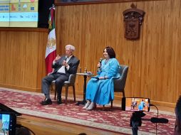 Durante la charla, Vargas Llosa recordó anécdotas de sus inquietudes como escritor. EL INFORMADOR/K. Esparza