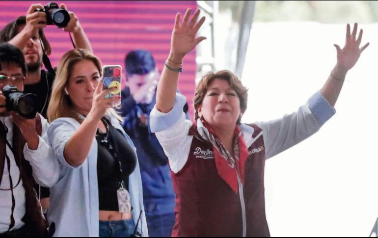 La morenista Delfina Gómez, dijo que a partir del 4 de junio iniciará la transformación en el Edomex. EL UNIVERSAL