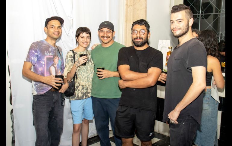 Alejandro Garcia, Montserrat Antuñano, René Godinez, Julián Maldonado y Rigo. GENTE BIEN JALISCO/ Christian Pérez