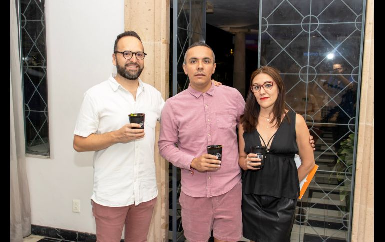 Fernande Pérez, Cesar Caudillo y Paty de Santiago. GENTE BIEN JALISCO/ Christian Pérez