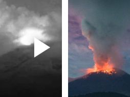En el  volcán Popocatépetl se habrían visto Objetos Voladores No Identificados. ESPECIAL/TWITTER