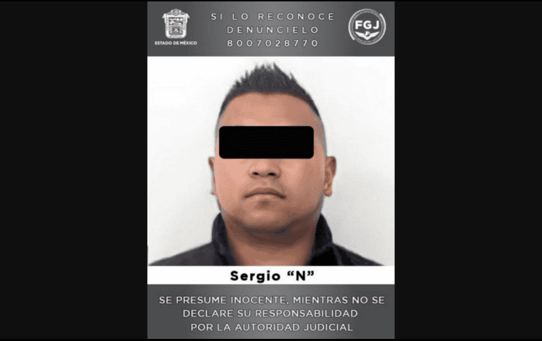 A este sujeto se le debe considerar inocente hasta en tanto se dicte una sentencia definitiva en su contra. ESPECIAL / Fiscalía del Estado de México