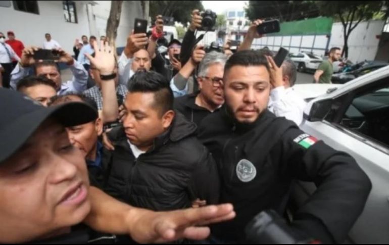 Salía de la Fiscalía de la CDMX cuando lo golpearon. ESPECIAL