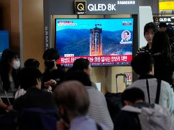 El lanzamiento del cohete recién desarrollado Chollima-1 se llevó a cabo a las 6:37 de la mañana en el Centro de Lanzamiento Satelital Sohae. AP/A. Young-joon