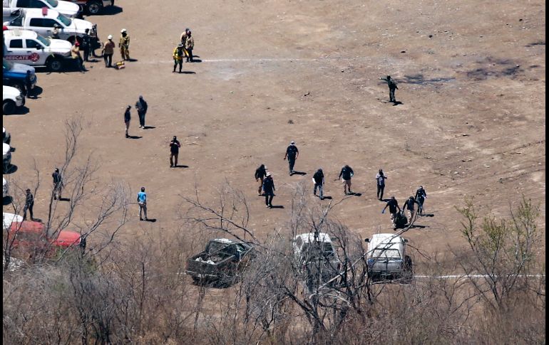Operativo de recate de restos humanos en la zona de Mirador Escondido, en Zapopan. EL INFORMADOR/ A. NAVARRO