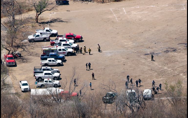 Operativo de recate de restos humanos en la zona de Mirador Escondido, en Zapopan. EL INFORMADOR/ A. NAVARRO