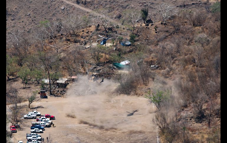Operativo de recate de restos humanos en la zona de Mirador Escondido, en Zapopan. EL INFORMADOR/ A. NAVARRO