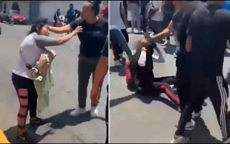 La pelea se suscitó afuera de la secundaria donde estudia la menor golpeada y su agresora. SUN