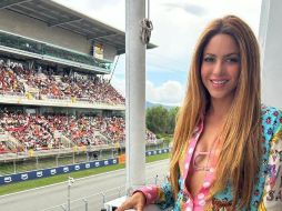 Shakira durante el evento de la F1 en Barcelona. ESPECIAL