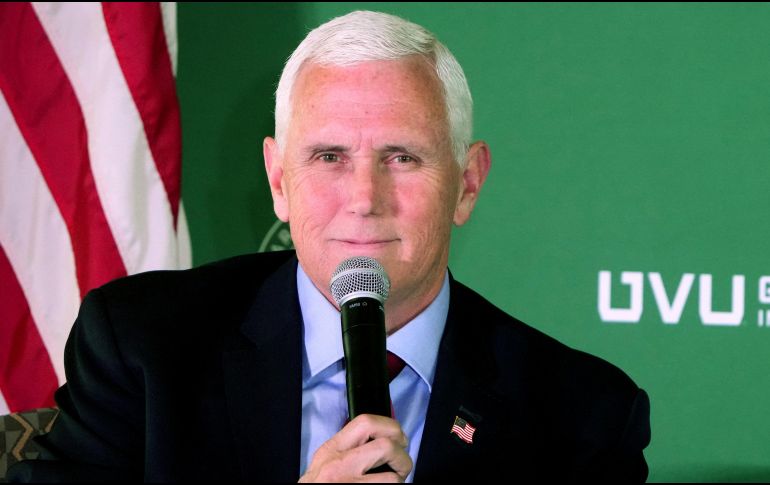 Mike Pence cuenta como aval con los cuatro años que sirvió como vicepresidente durante el mandato de Trump. Antes, fue congresista entre 2001 y 2013 y gobernador de Indiana (2013-2017). AFP / ARCHIVO