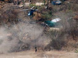 Del Mirador Potrero de la Barranca extrajeron al menos 50 bolsas con restos humanos y analizan si se trata de los 8 jóvenes desaparecidos. EL INFORMADOR/ A. Navarro