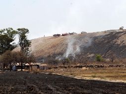 El incendio en Los Laureles está controlado y ya no representa riesgo para la población, sin embargo, los trabajos para apagarlo continúan. EL INFORMADOR/A. Camacho