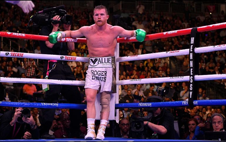 El Canelo Álvarez peleó por última vez el pasado 6 de mayo ante John Ryder donde extendió su récord por 59 triunfos, 2 empates y 2 derrotas. IMAGO7