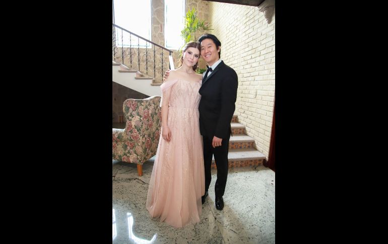 Marcela Novelo y James Kang. GENTE BIEN JALISCO/ Antonio Martínez