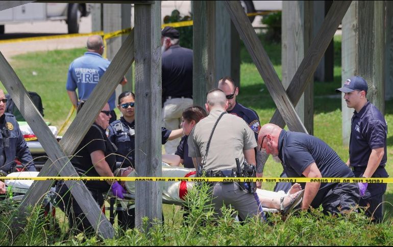 Los adolescentes estaban de campamento. AP