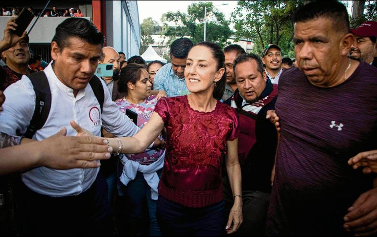 Claudia Sheinbaum, jefa de Gobierno de la CDMX, esperará al Consejo Nacional de Morena para definir si deja el cargo a partir del lunes. EL UNIVERSAL