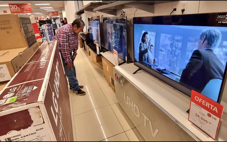Las pantallas son de los artículos más solicitados en las ventas nocturnas de Liverpool. EL INFORMADOR / ARCHIVO