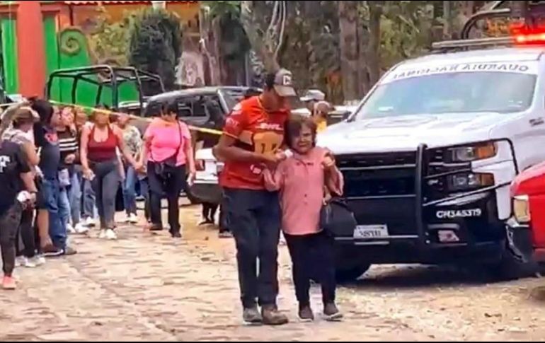 El ataque armado causó pánico entre los asistentes al sepelio. ESPECIAL