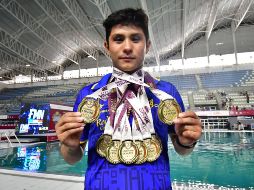 David Gabriel Vázquez se convirtió en el máximo medallista de Jalisco en los Nacionales CONADE 2023. ESPECIAL/Code Jalisco