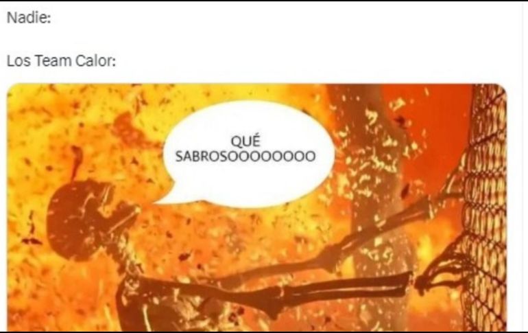 El fuerte calor no impidió que los cibernautas realizaran los tradicionales memes. ESPECIAL