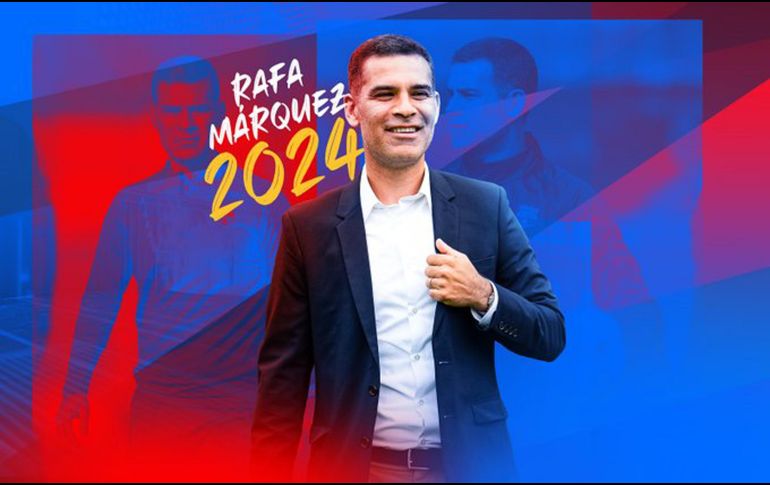 RAFA MÁRQUEZ. El club blaugrana tomó la decisión de mantener al mexicano en el puesto de DT para la campaña 2023-2024 del futbol español. TWITTER / @FCBarcelona
