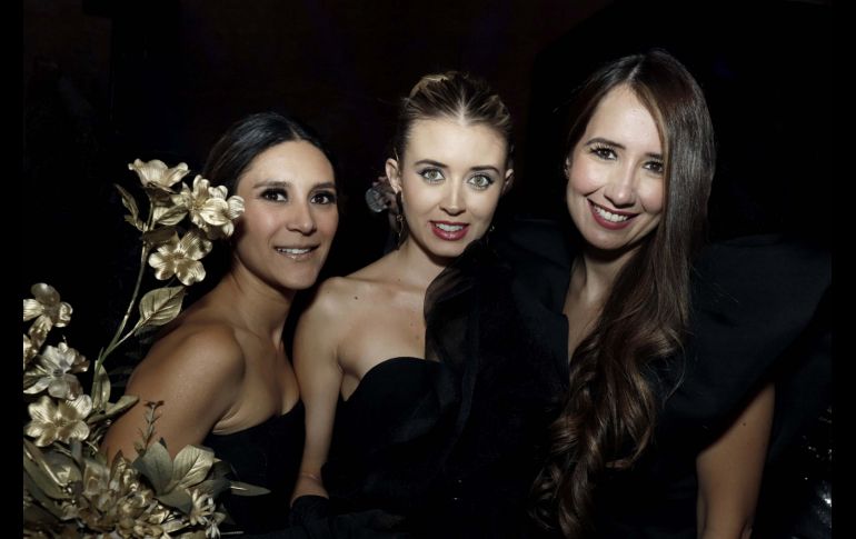 Pau Flores, Mayra Lozano y Natalie García. GENTE BIEN JALISCO