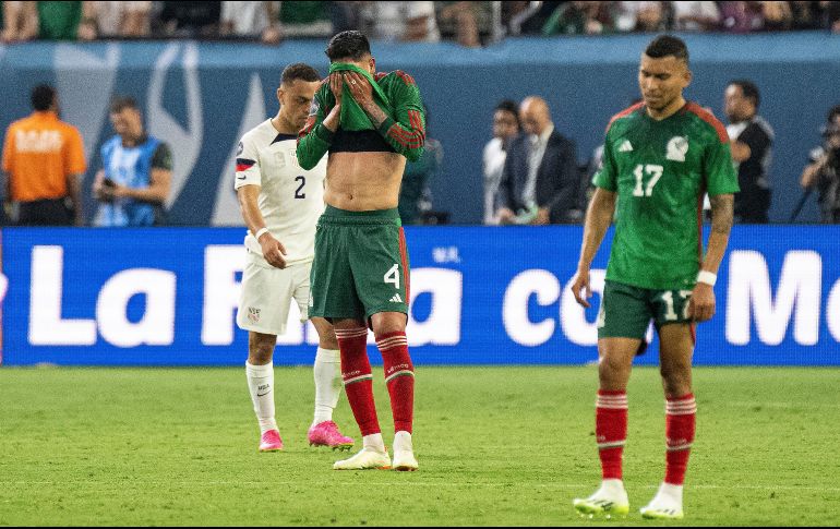 La Selección Mexicana fue vencida anoche 3-0 por la de Estados Unidos en las semifinales de la Nations League de Concacaf. IMAGO7/E. Gil