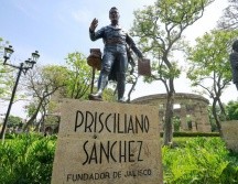 Con el izamiento de la bandera y la develación de la estatua de Prisciliano Sánchez, se rindió un merecido reconocimiento a Jalisco. EL INFORMADOR/C. Zepeda