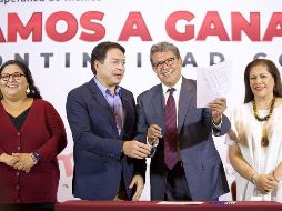 Ricardo Monreal se registra como precandidato de Morena. SUN/ G. Espinosa