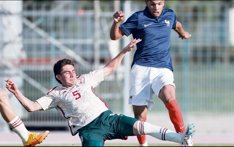 A pesar de que los jugadores franceses son de una categoría de menor edad, le complicaron el duelo al Tricolor. TWITTER/@TournoiMRevello