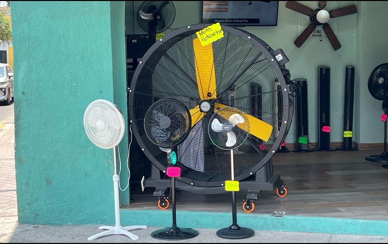 Los ventiladores se han convertido en un objeto de primera necesidad, debido a la ola de calor que se registra en el país. EL INFORMADOR/A. Navarro