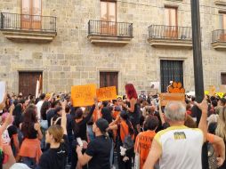 Los colectivos marcharon para pedir justicia por los más casi 50 perros que fueron asesinados en Tala y para que se mejoren las leyes a favor de los animales. EL INFORMADOR