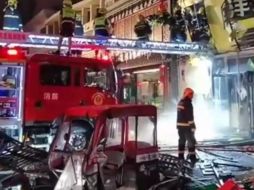 Una fuga de gas ocasionó el incendio. ESPECIAL