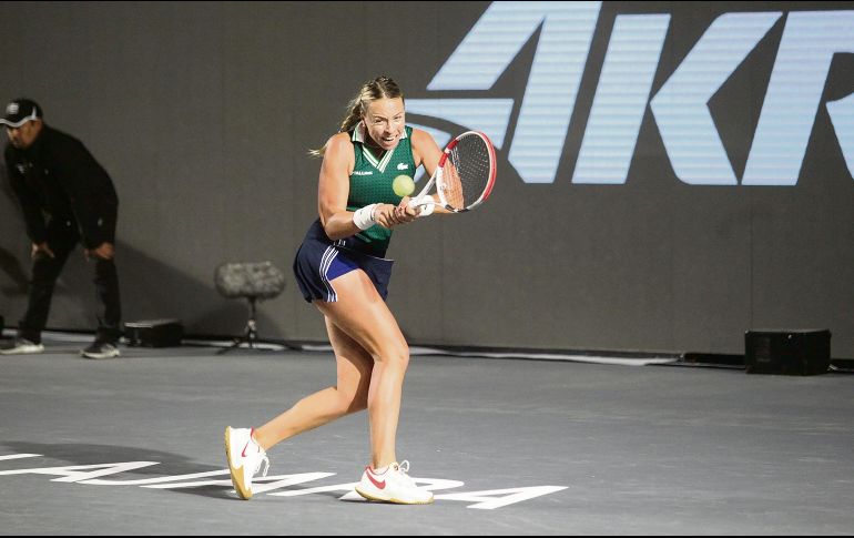 Kontaveit compitió en Guadalajara, en el WTA Finals de 2021, torneo en el que llegó a la final. EL INFORMADOR/A. Camacho